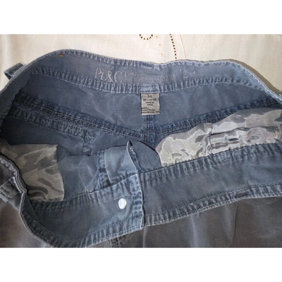 Vintage PD&C Paper Denim Cloth Men's Jean Shorts Rare 79135B Size 34 Blue - Picture 5 of 7